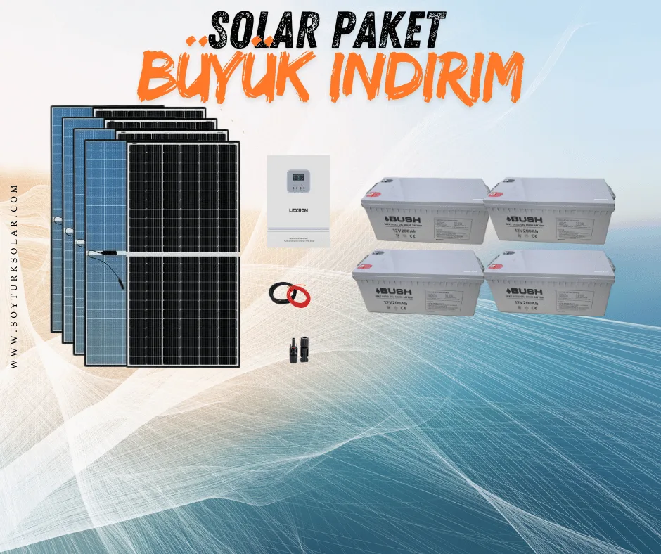 6.5kW Solar Paket Hazır Solar Sistem Bağ Evi 540W Güneş Paneli