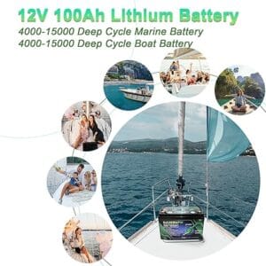 DJDC 12.8V 100Amper LiFePO4 Lityum Akü - Görsel 4